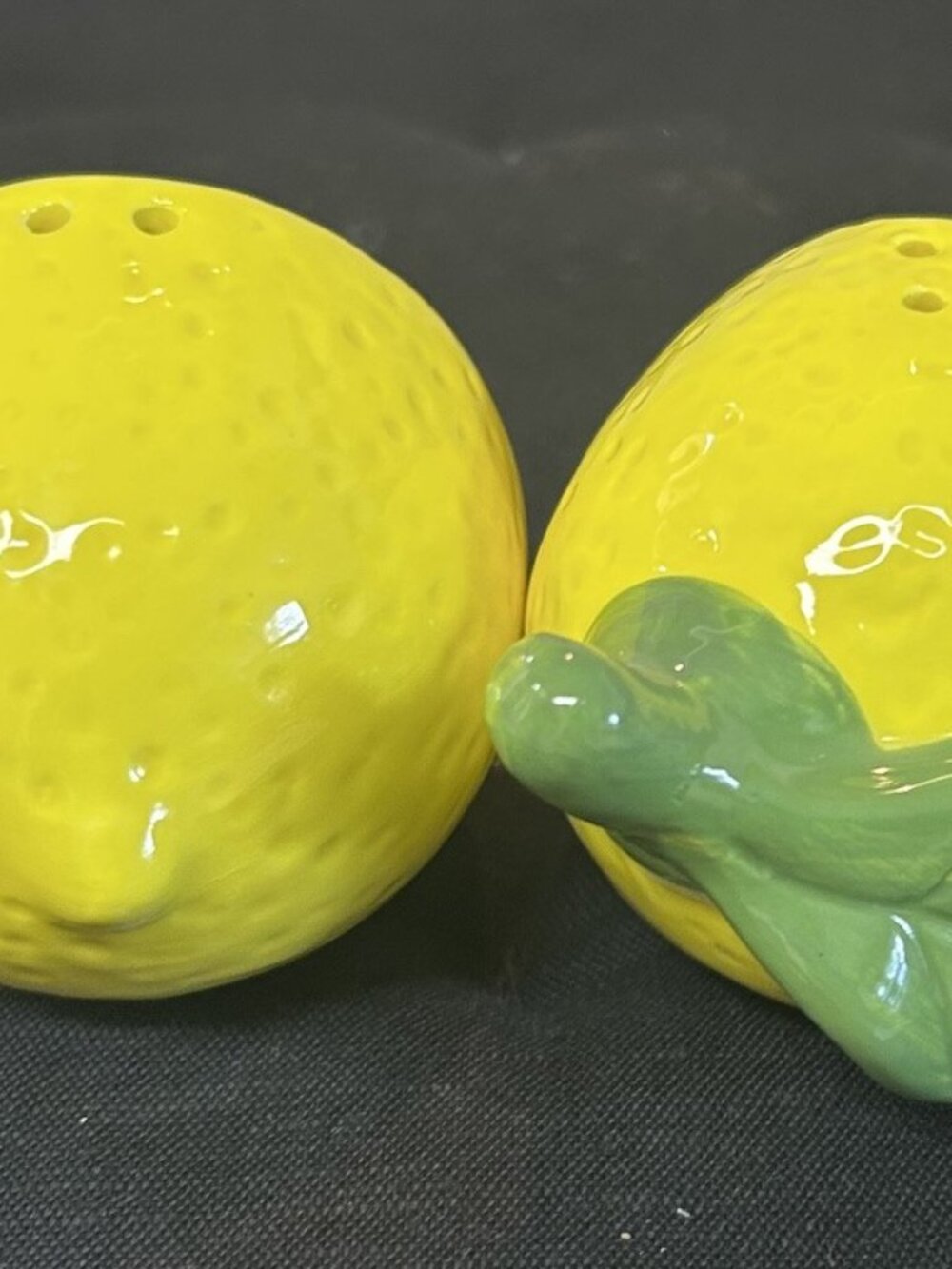 Lemon Shaped Salt and Pepper Shakers